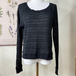 Y2k Metallic Striped Sheer Top Indie Sleaze Fairy Grunge Trashy McBling XS-M L
